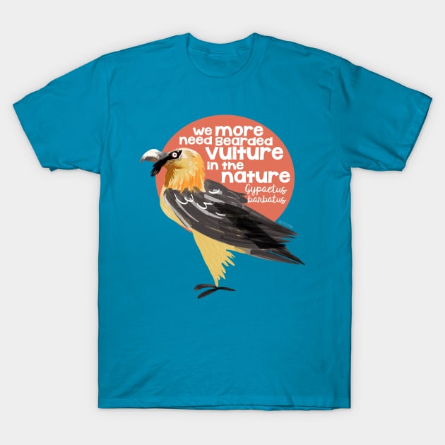 Bearded Vulture T-Shirt by belettelepink